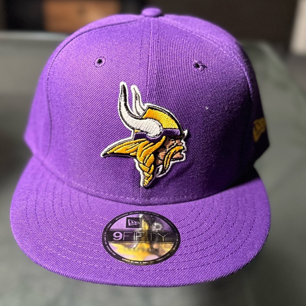 New Era Purple Cap with Viking Emblem